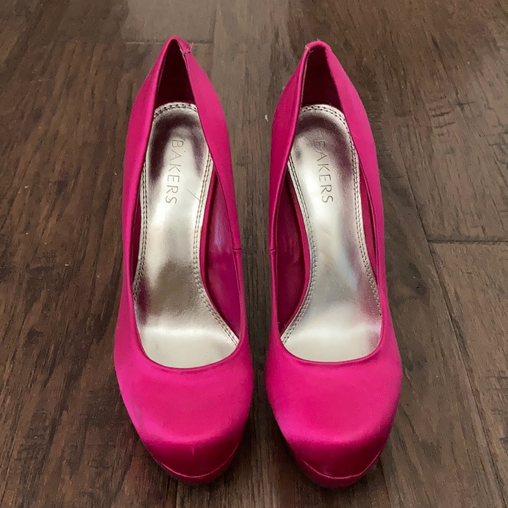 Pink rhinestone heels